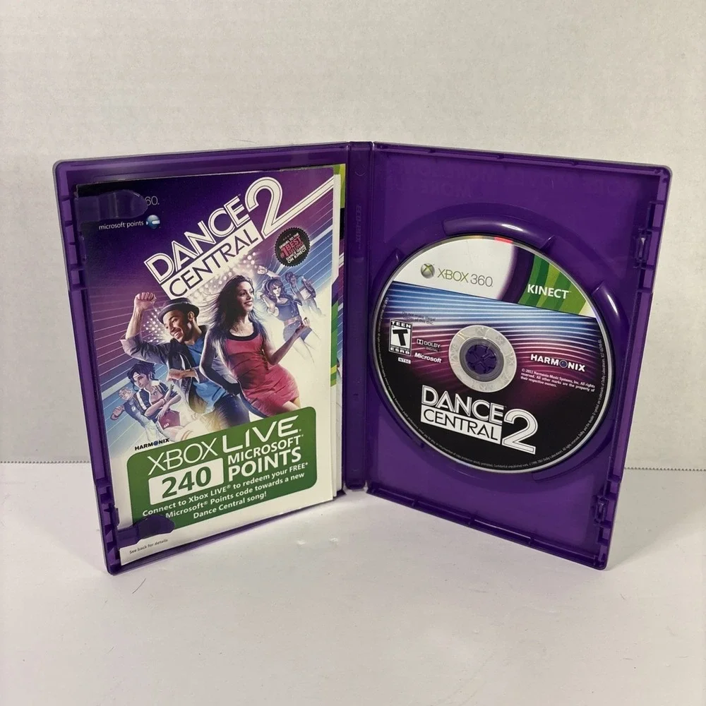 Dance Central 2 Xbox 360 Kinect Game Harmonix NTSC Complete with Manual
